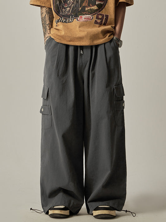 Loose Straight Wide-leg Pants