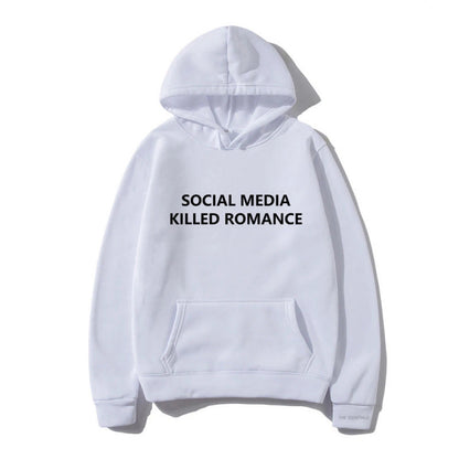 Spring Letter Pattern Printed Hoodie Long Sleeve Casual Coat Top