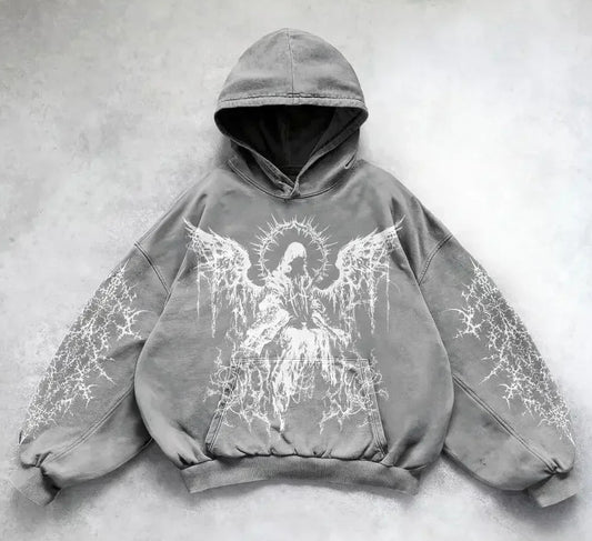 Printed Casual Hoodie