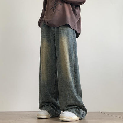 Wide Leg Casual Long Jeans