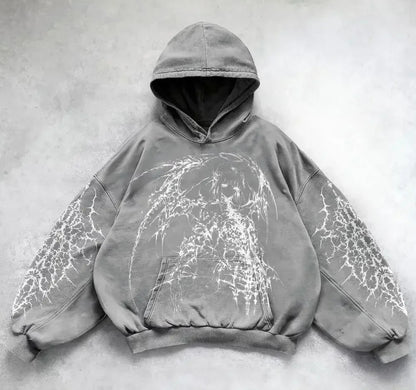 Printed Casual Hoodie