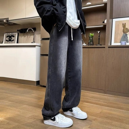 Wide Leg Casual Long Jeans