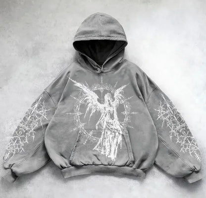 Printed Casual Hoodie