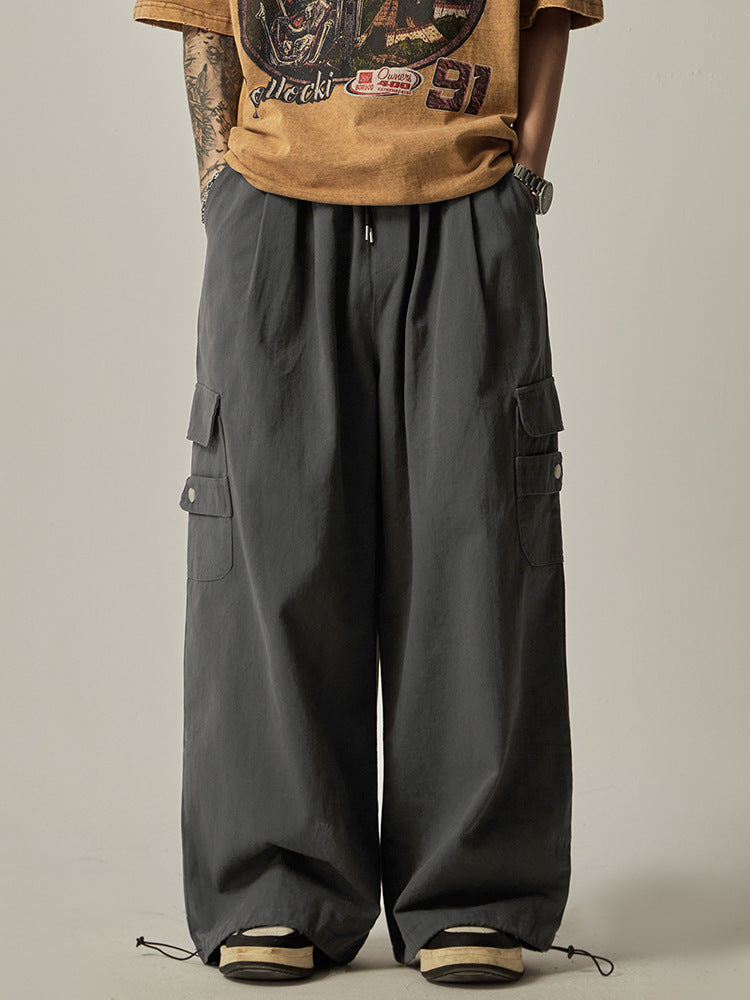 Loose Straight Wide-leg Pants
